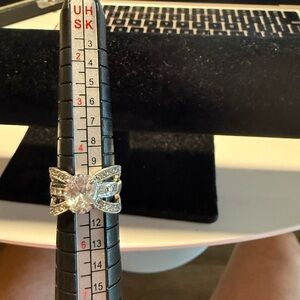 Elegant Silver Butterfly Ring